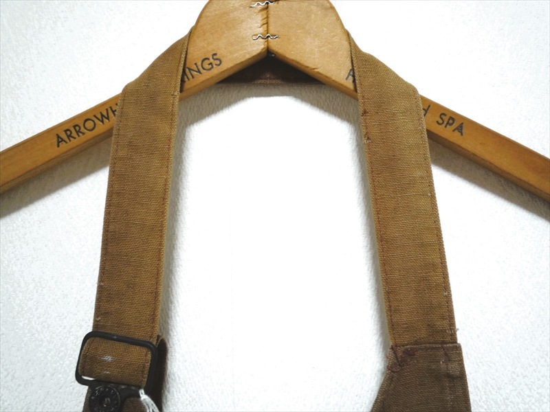 40's～ キャンバス地 ワークエプロン 月桂樹ボタン | ANTIQUE