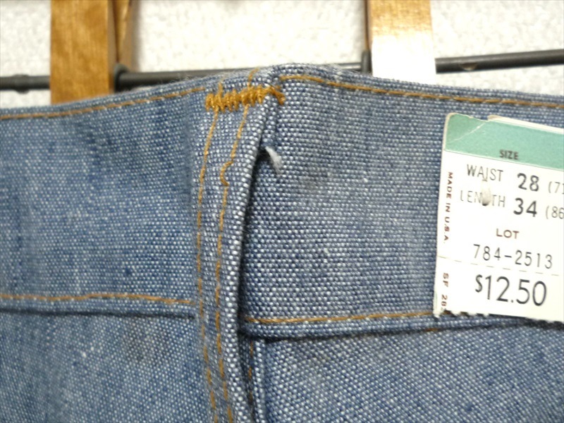 70�ǣ� LEVI'S784-2513 BIG BELL W28 L34 �ǥåɥ��ȥå�
