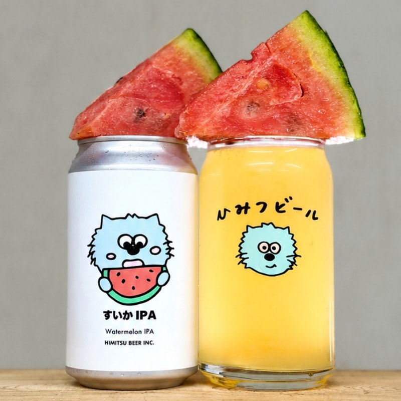 ひみつビール すいかIPA 350ml 1本 クラフトビール 三重県伊勢市二見町 地ビール 【クール便指定】
