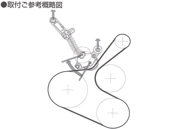 ハリアー ZSU60W ZSU65W Vベルトオートテンショナー BANDO バンドー製
