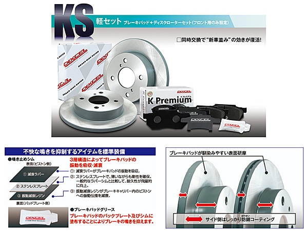 ソニカ L405S L415S ブレーキパッド ディスクローター フロント セット