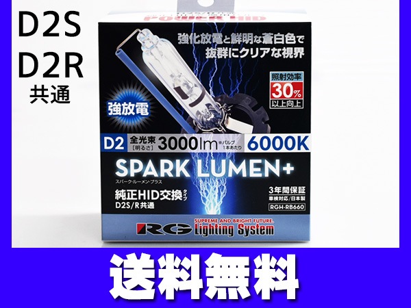  HID Х 饤 D2R D2S  85V 35W 6000K 3000lm 2 RGH-RB660 ָб ѡ롼ץ饹 RG ̵