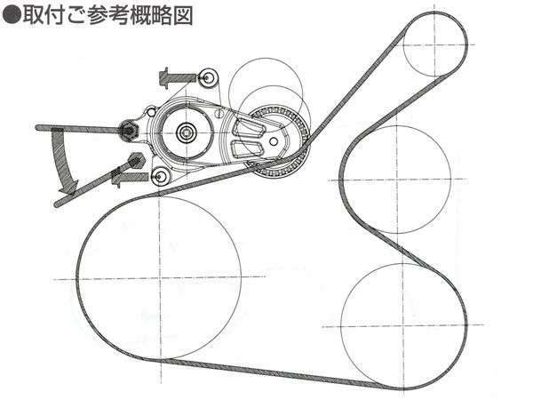 サクシード プロボックス NCP160V Vベルトオートテンショナー BANDO