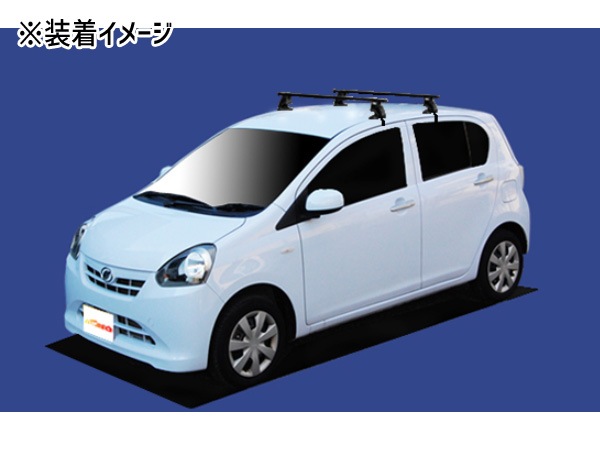 【在庫あり即納!!】カーメイト INNO ダイハツ LA300S/LA310S ミライース用 ルーフキャリア取付3点セット RV INNO カーメイト ルーフキャリア ミライースLA300S