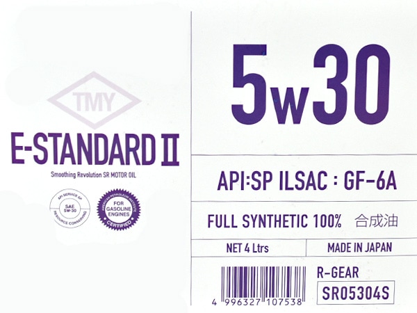 SR モーター オイル 5W30 4L SP GF-6A 100％合成油 日本製 5W-30