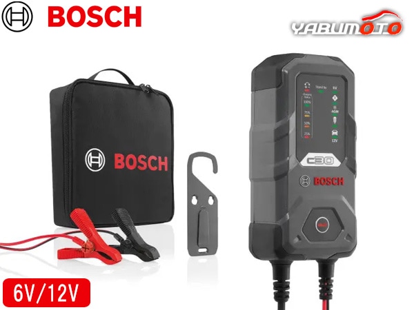 BOSCH バッテリーチャージャー 6V/12V BBC-C30 簡単操作 BAT-C3後継