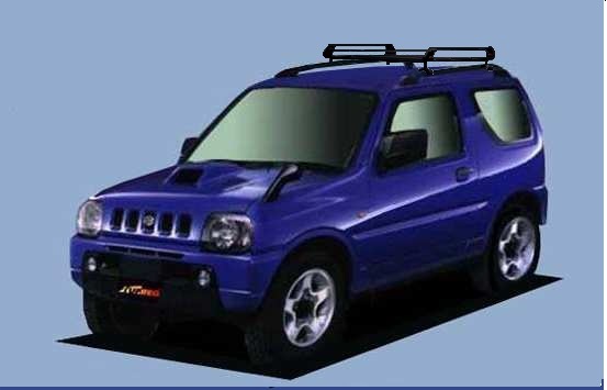 ジムニー JB23W H10.10～H30.6 ルーフレール付車 ルーフキャリア