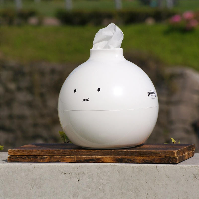 [137021] ペーパーポット ミッフィー ホワイト [miffy][Dick Bruna]