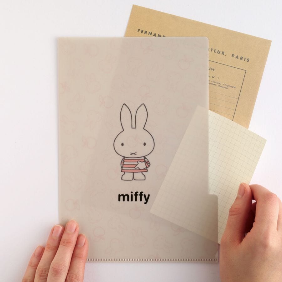 [BM-442] A5ポケットクリアファイル ミッフィーベーシック ベージュ [miffy][Dick Bruna]