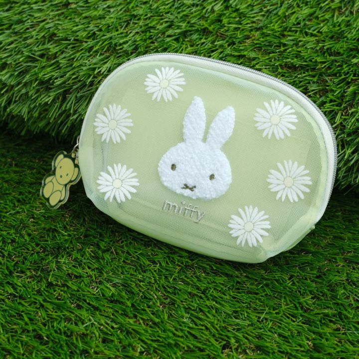 ミッフィー ピスタチオ＆ラベンダー ラウンドティッシュポーチ グリーン [DBM-3414][miffy][Dick Bruna]