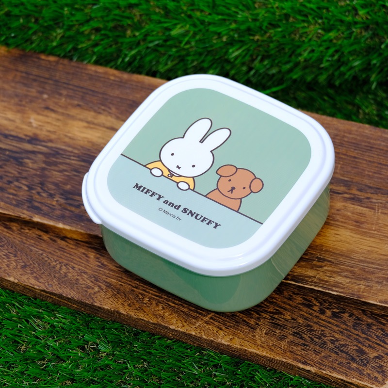 [MF792] 3P入れ子 スクエアシールBOX ミッフィー and スナッフィー [miffy][Dick Bruna]-miffyhouse  [ミッフィーハウス]