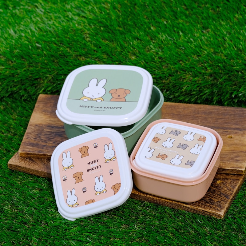 [MF792] 3P����� ��������������BOX �ߥåե��� and ���ʥåե��� [miffy][Dick Bruna]