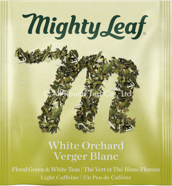 ホワイトオーチャード | 業務用商品,ティーパウチ,緑茶 | Mighty Leaf