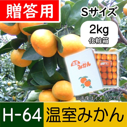 【南三重産】【化粧箱入】温室みかん_贈答用Sサイズ_2kg～夏の贈り物に～(H-64)