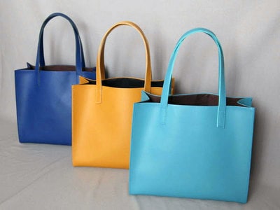 M'z スタンダード ナチュラルカラーのトートバッグ［女性］ 本革【純