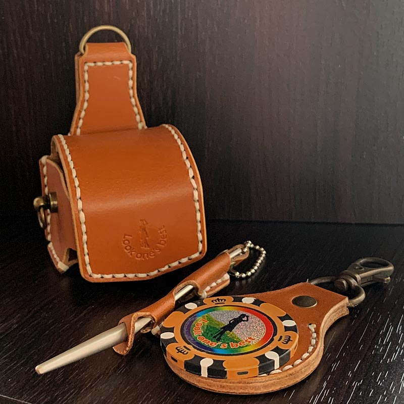本革 ゴルフボールケース ハンドメイド 日本製 Look One S Best