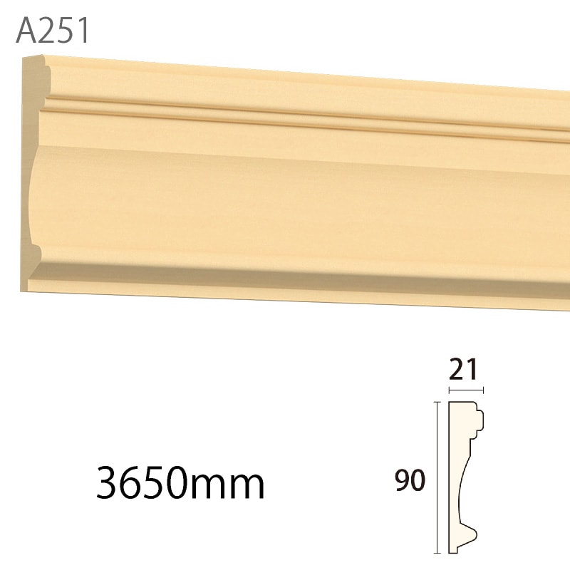 A251AY：サンメント ［90×21］ 3650mm （アユース） │ みはしプロ