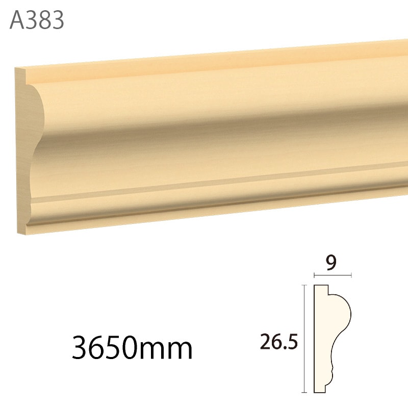 A383WCO：サンメント ［26.5×9］ 3650mm （ホワイトチェリーオーク