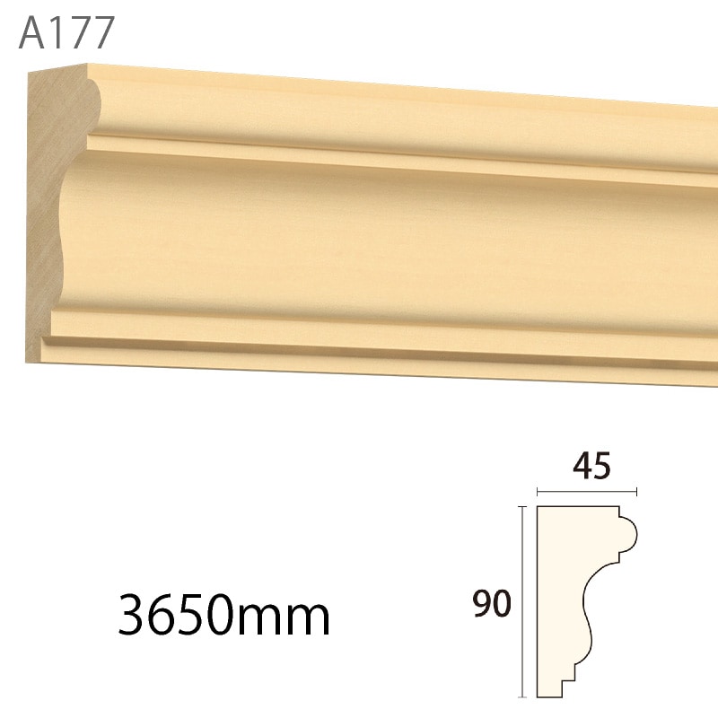 A177AY：サンメント ［90×45］ 3650mm （アユース） │ みはし