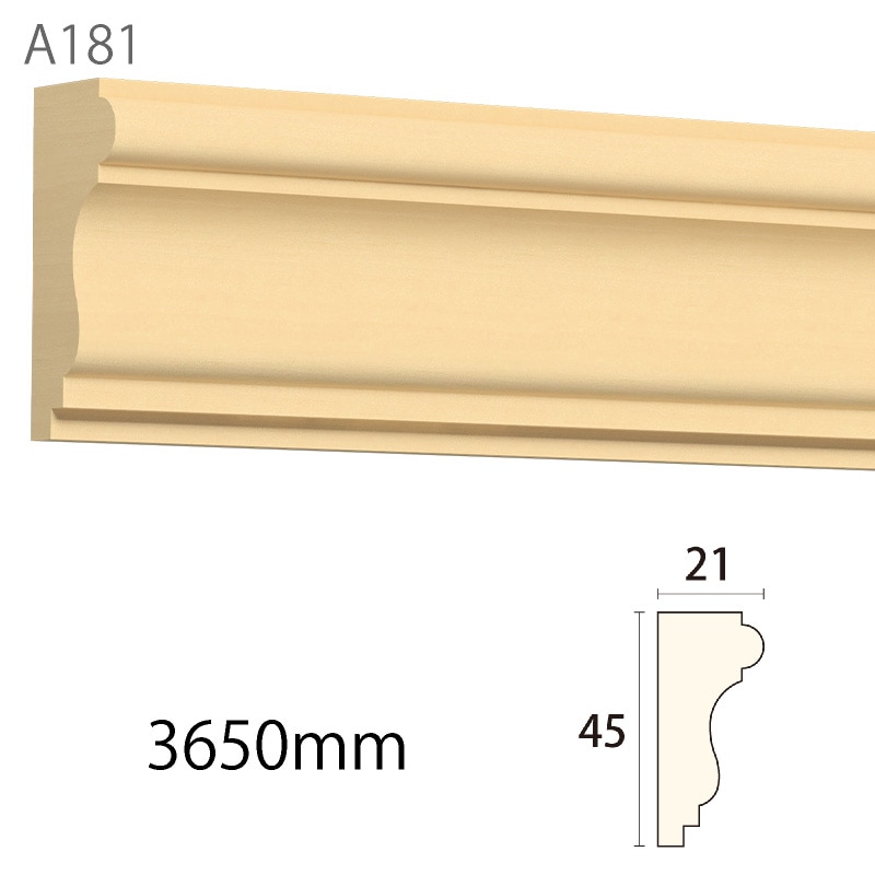 A181AY：サンメント ［45×21］ 3650mm （アユース） │ みはしプロ