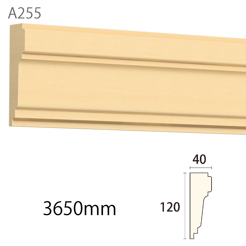 A255WCO：サンメント ［120×40］ 3650mm （ホワイトチェリーオーク