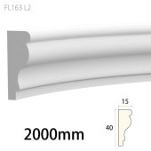 FL163L 2���ե쥭������� ��40��15�� 2000mm��PVC��