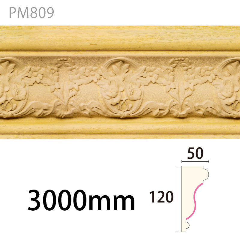 PM809S：パスタモールディング ［120×50］ 3000mm（AY