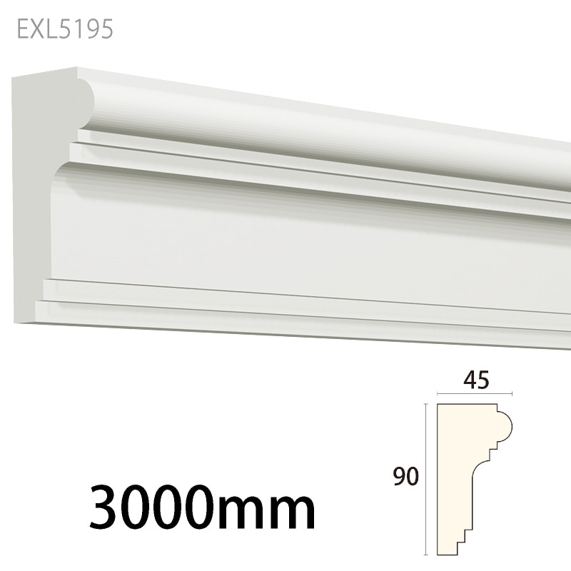 【お値下げ/新品未開封】2本セット ミスパリ スリムフロー EXL5195 ：サンメントセラEXL ［90×45］ 3000mm （不燃材） 【別途梱包