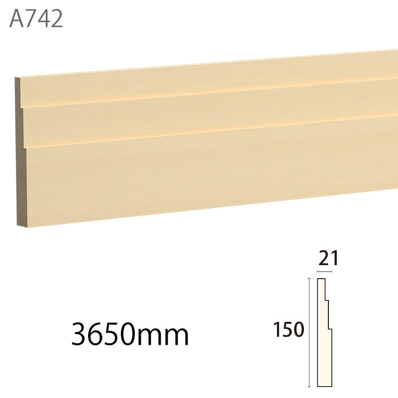 A742AY：サンメント ［150×21］ 3650mm （アユース） ※サンメントレイ