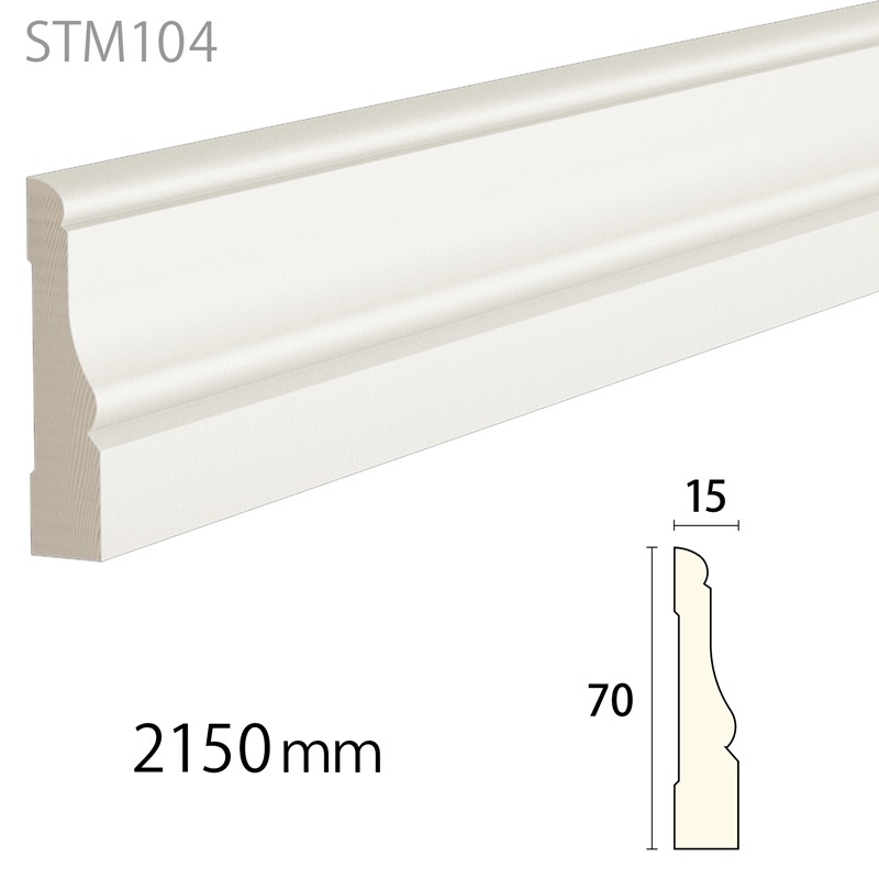 STM104：サントニア 見切り・巾木 ［70×15］2150mm │ みはしプロ