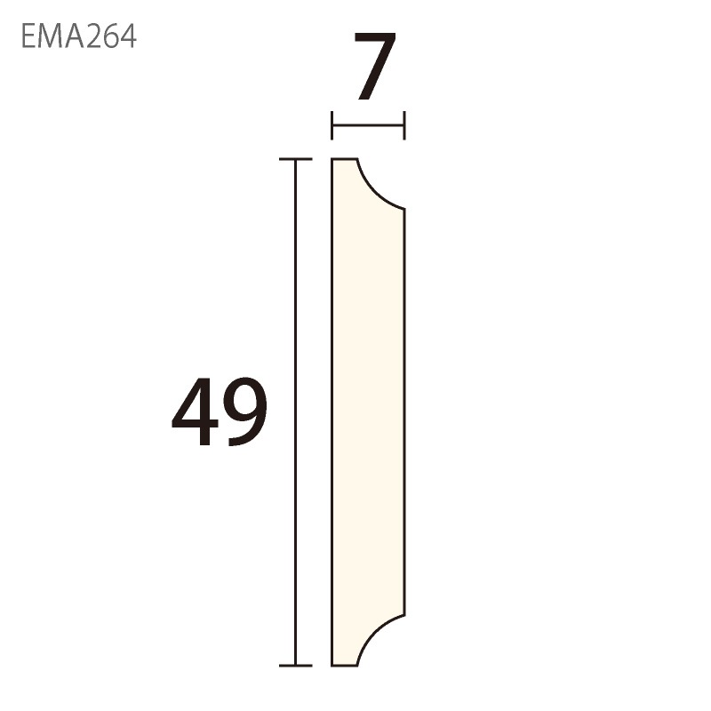 EMA264BN�����󥨥Х⡼�� ��49��7��2400mm��BN��