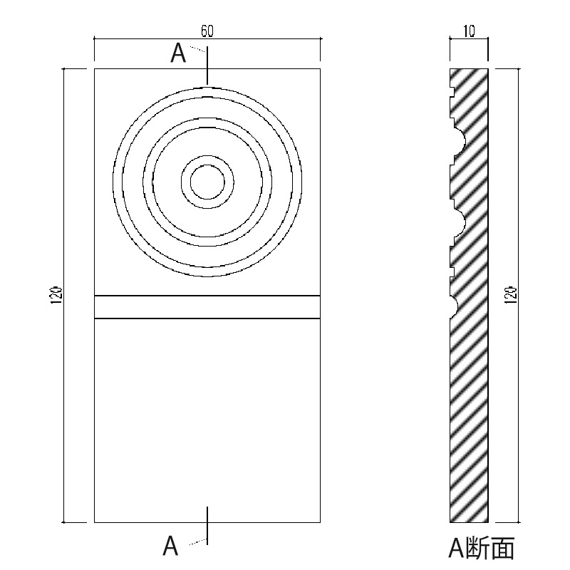 ABL13WCO���ᵻ������� �֥��å��� 60��120��10mm �ʥۥ磻�ȥ����꡼��������