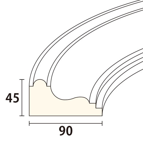 R177A120**：サンメントアール A型 ［45×90］ φ1200 │ みはしプロ