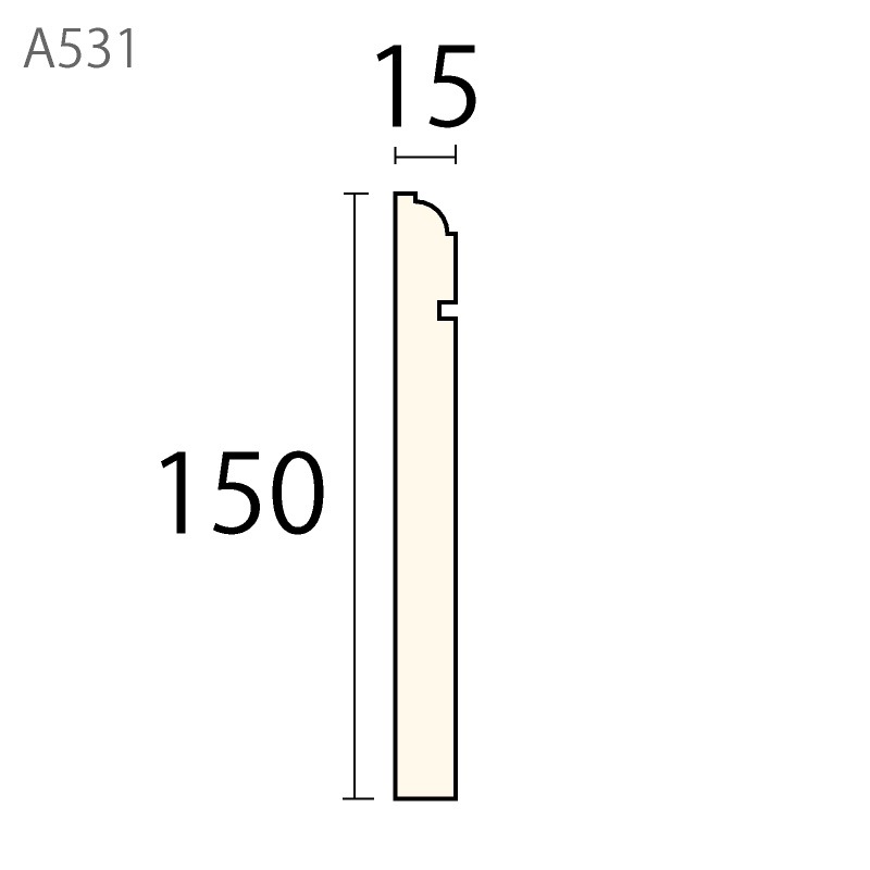 A531AY：サンメント ［150×15］ 3650mm （アユース） │ みはしプロ