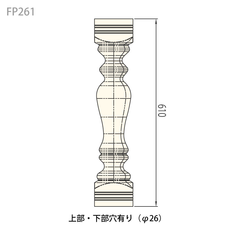 FP261�����쥬��FRP�� 125��125��610mm �����Ӻ����������