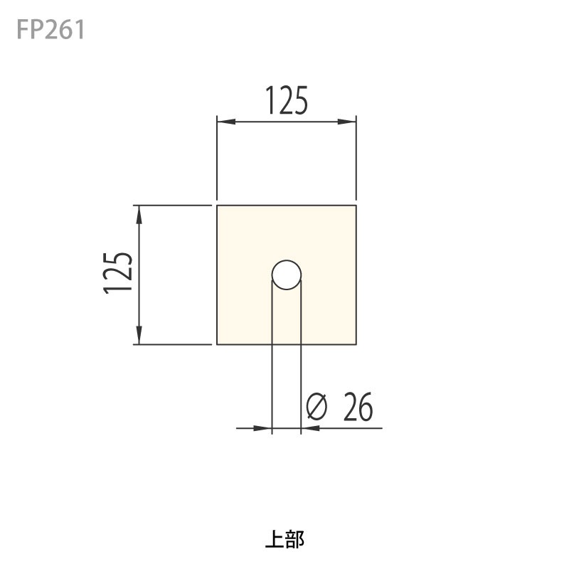 FP261�����쥬��FRP�� 125��125��610mm �����Ӻ����������
