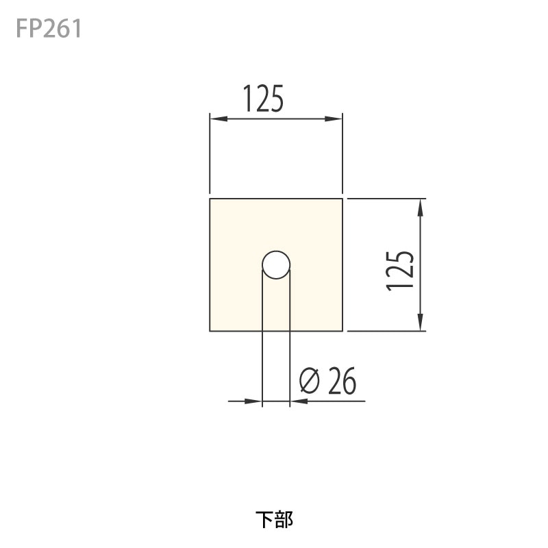 FP261�����쥬��FRP�� 125��125��610mm �����Ӻ����������
