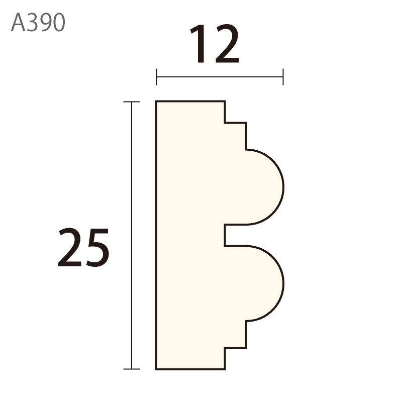 A390WCO：サンメント ［25×12］ 3650mm （ホワイトチェリーオーク