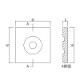 ABL10AY���ᵻ������� �֥��å��� 45��45��6mm �ʥ��桼����