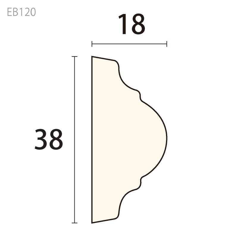 EB120E�����쥬��PU�� ��38��18�� 105��295��20mm