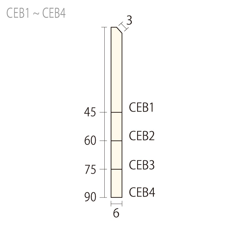 CEB 2：サンメントセラCE ［60×6］ 3000mm （人工木材） 【別途梱包