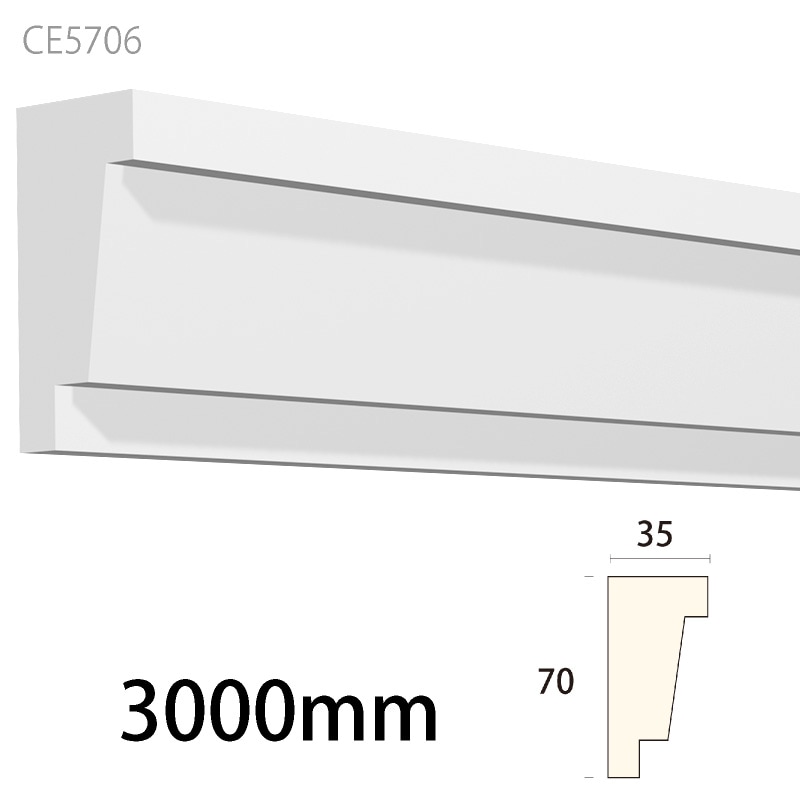 CE5706：サンメントセラCE ［70×35］ 3000mm （人工木材） 【別途梱包