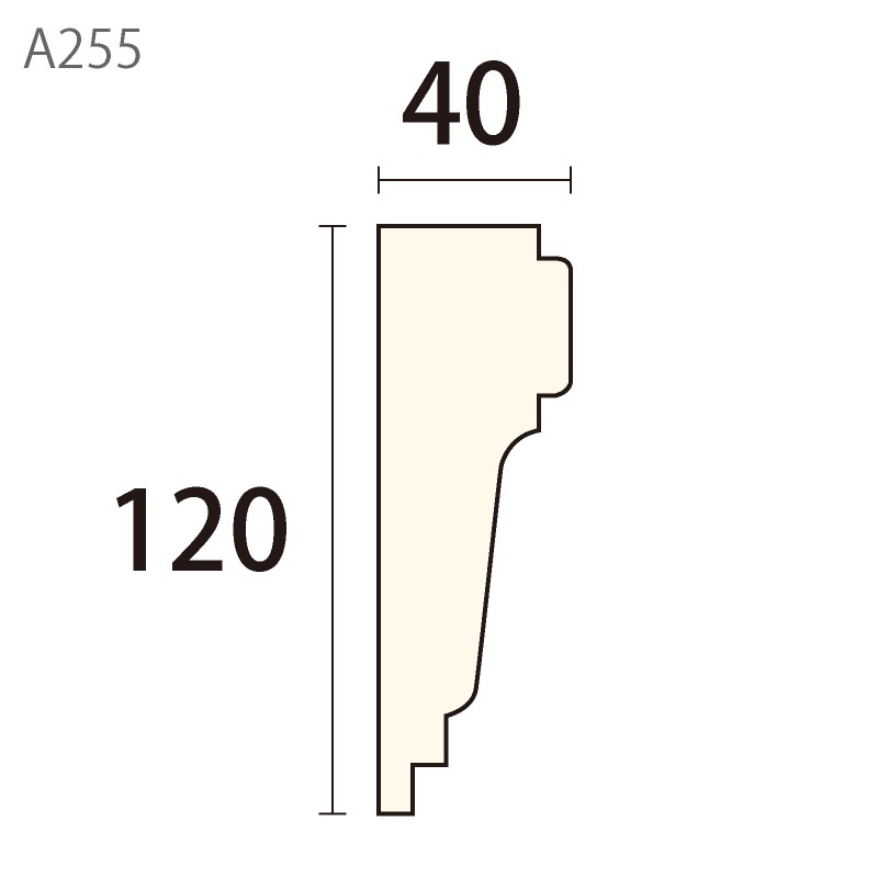A255WCO��������� ��120��40�� 3650mm �ʥۥ磻�ȥ����꡼��������