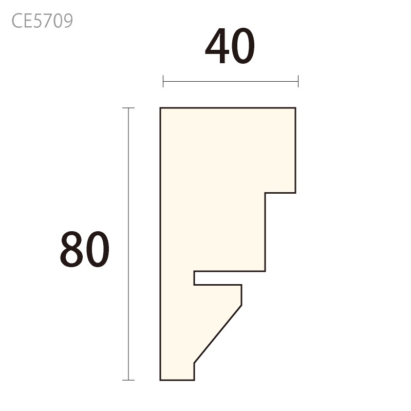 CE5709：サンメントセラCE ［80×40］ 3000mm （人工木材） 【別途梱包