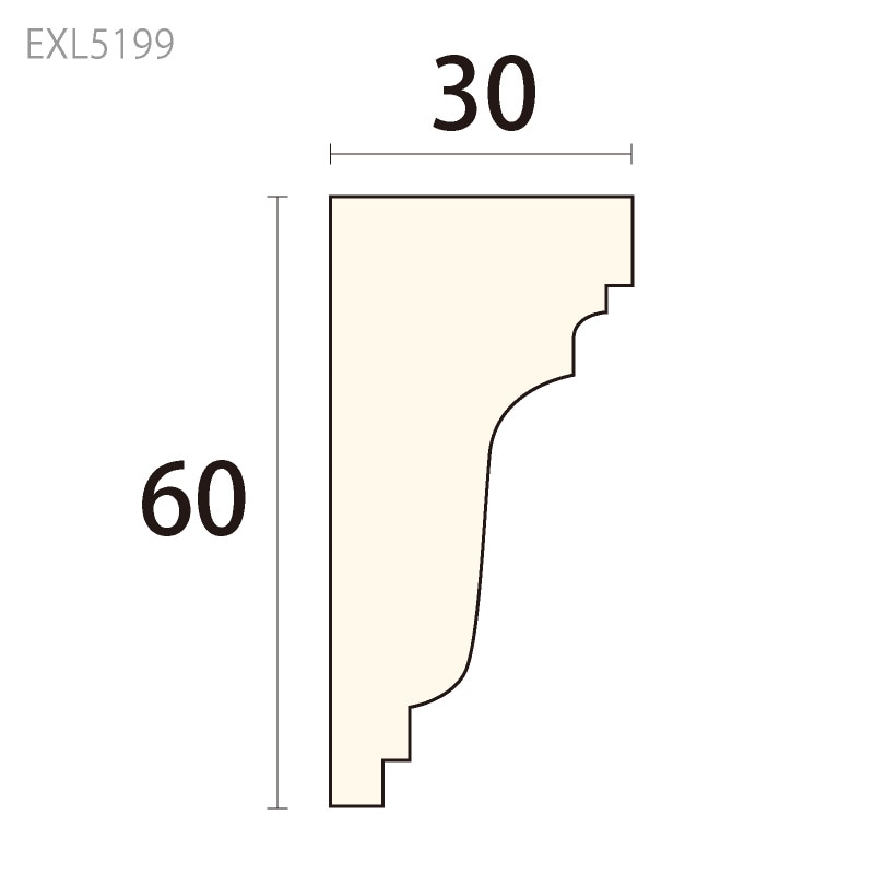 EXL5199 ：サンメントセラEXL ［60×30］ 3000mm （不燃材