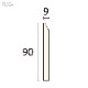 FL504L 1���ե쥭������� ��90��9�� 1000mm��PVC��