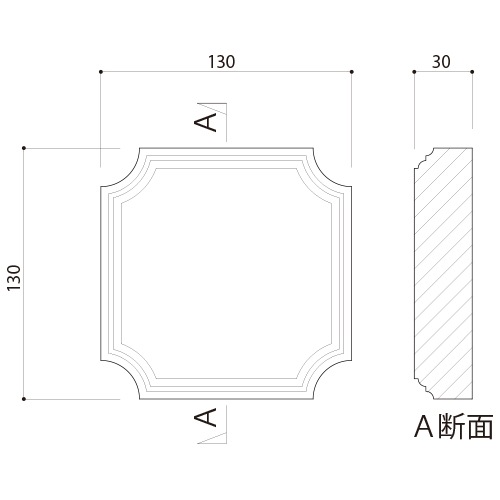 ABL02WCO���ᵻ������� �֥��å��� 130��130��30mm �ʥۥ磻�ȥ����꡼��������