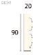 EXE5395 ��������ȥ���EXE ��90��20�� 3000mm ����ǳ��� �����Ӻ����������