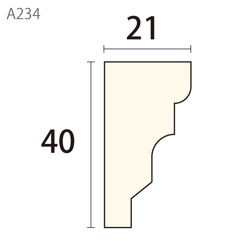 A234AY：サンメント ［40×21］ 3650mm （アユース） │ みはしプロ