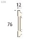 EB213�����쥬��PU�� ��76��12�� 2300mm